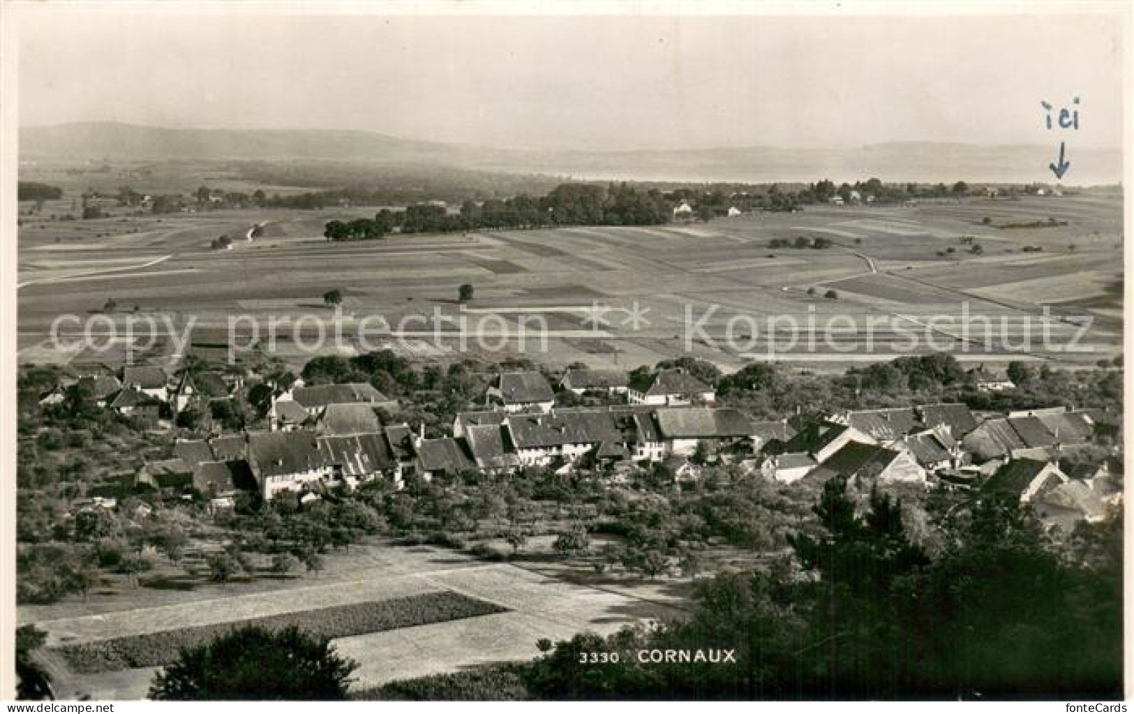 Cornaux Vue panoramique