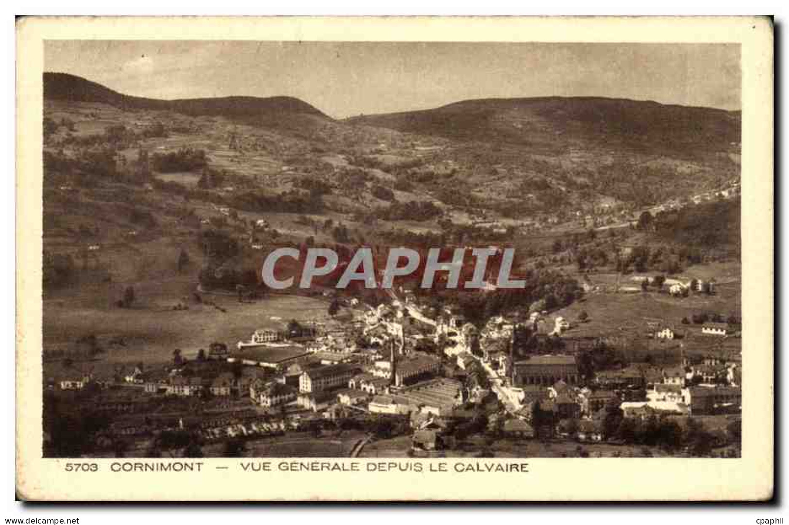 Cornimont - Vue Generale depuis le Calvaire - CPA
