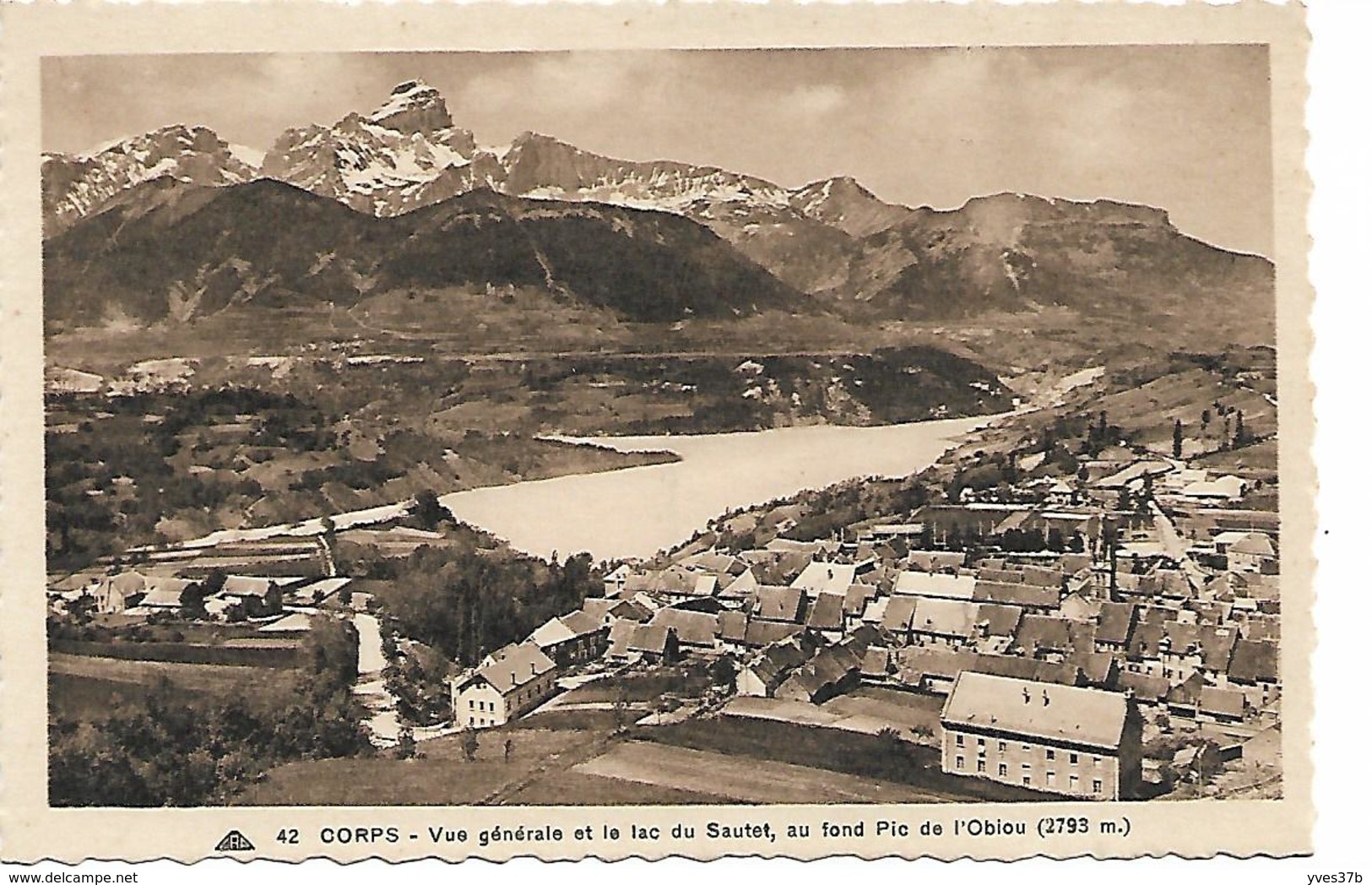 CORPS Vue générale et le Lac du Sautet