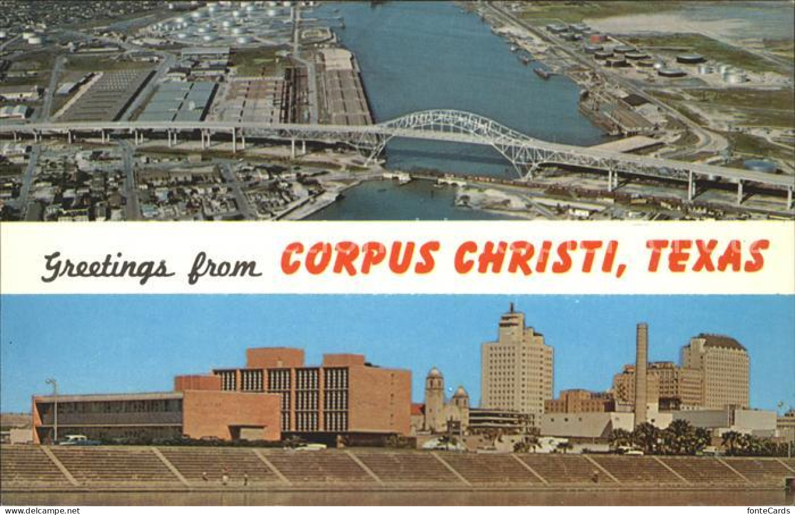 Corpus Christi Harbor Bridge Skyline