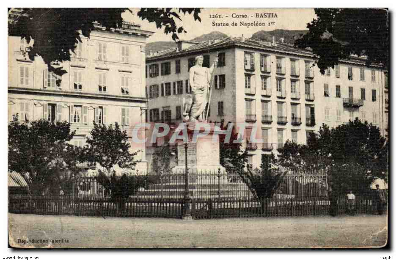 Corse - Haute Corse - Corsica - Bastia - Square de Napoleon I - CPA