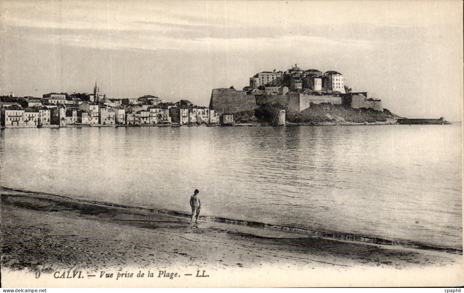Corse - Haute Corse - Corsica - Calvi - Vue prise de la Plage - CPA