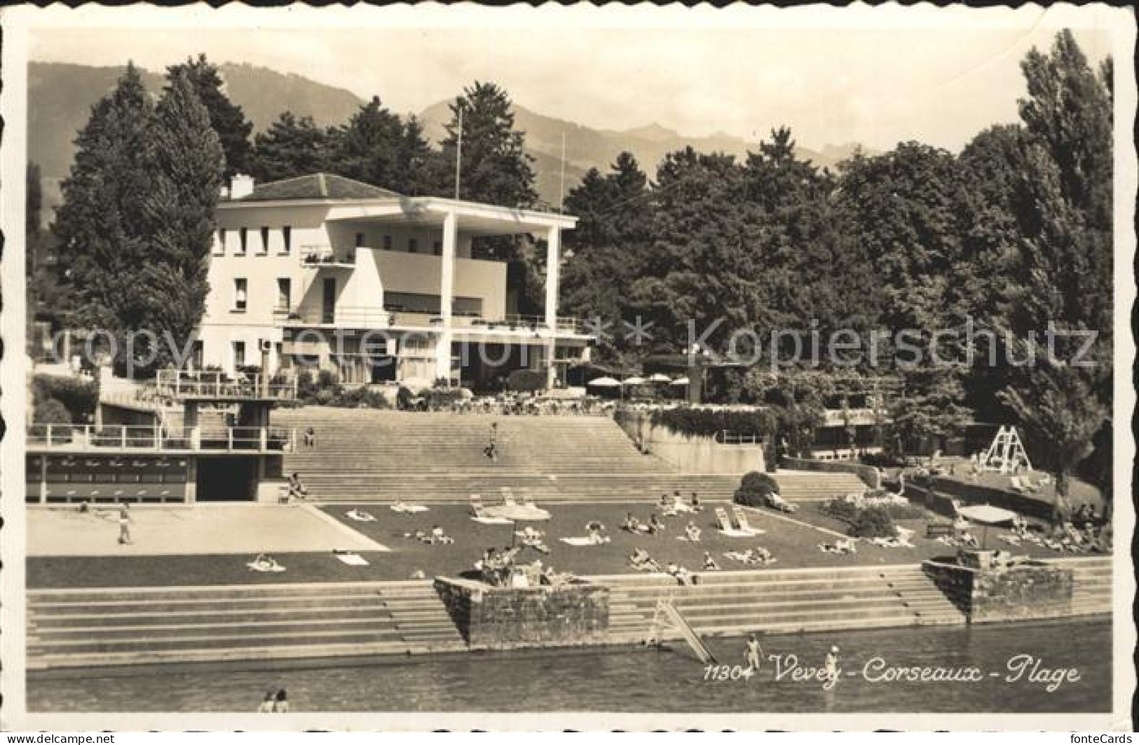 Corseaux Plage Lac Leman Genfersee