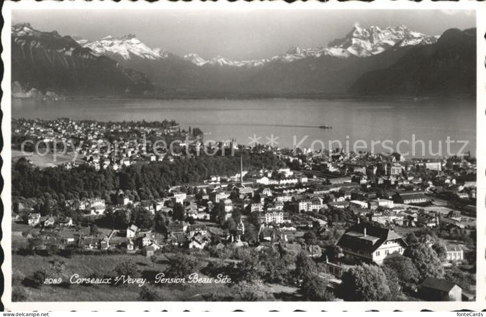 Corseaux sur Vevey Panorama Pension Beau Site