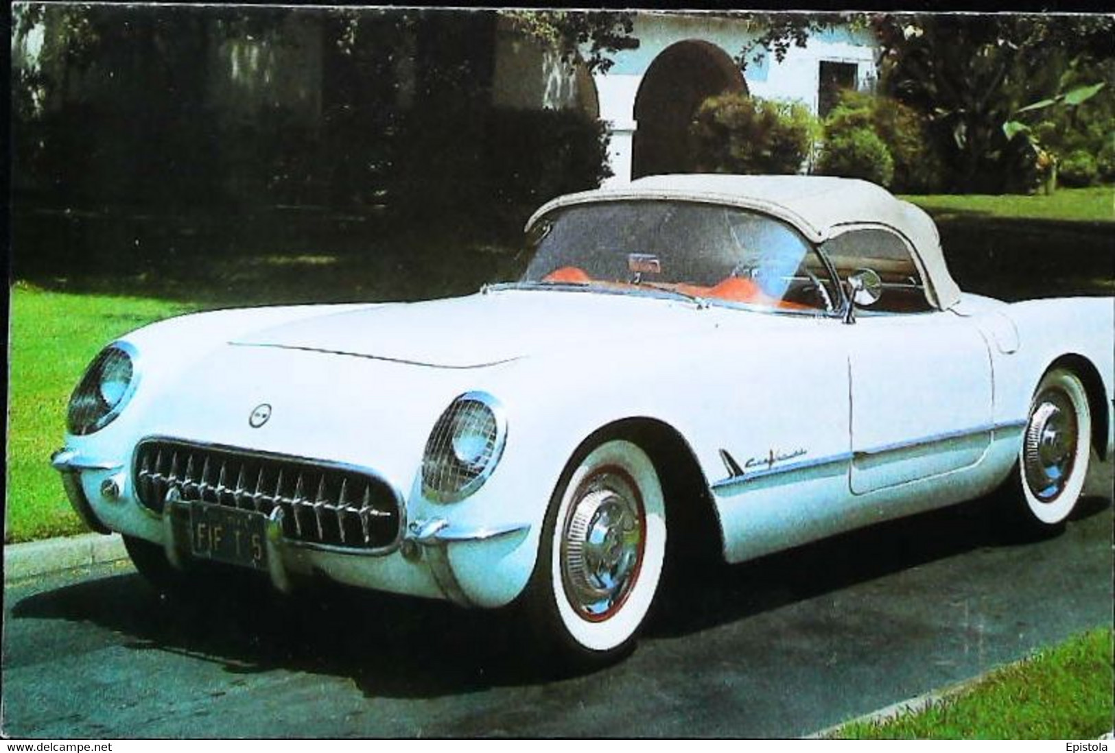 ► CORVETTE  Media 1950's -   Automobile Chevrolet   (Litho. Chine)