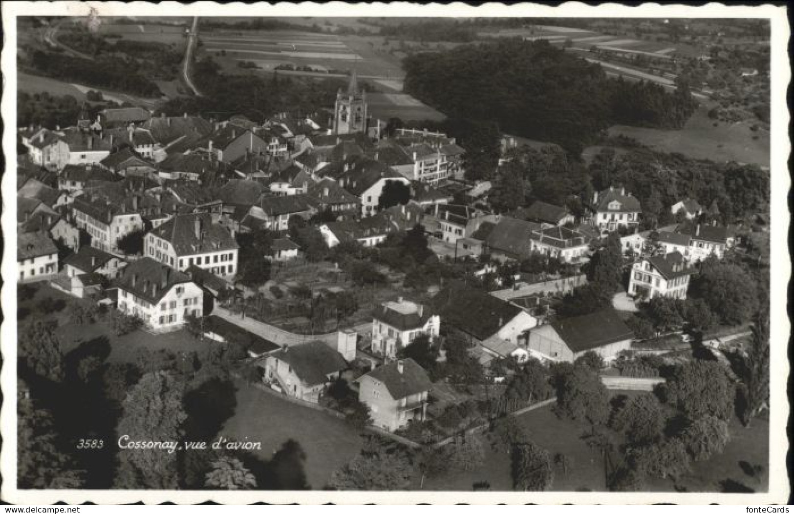 Cossonay-Ville Fliegeraufnahme