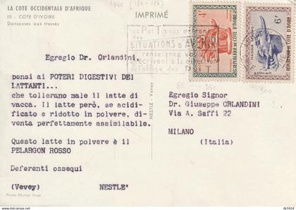 CARTOLINA REPUBLIQUE DE COTE D'IVOIRE 1960 (XP2761