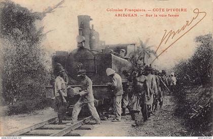 Côte d'Ivoire - ABIDJAN - Locomotive Decauville - Ed. inconnu