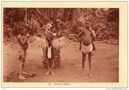 CPA ( AOF cote d ivoire)     toucan capturé