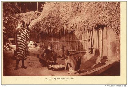 CPA ( AOF cote d ivoire)  un xylophone primitif