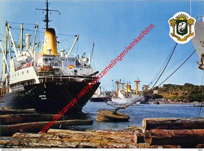 Embarquement du bois - Wood's embarcation- Côte d'Ivoire Ivory Coast