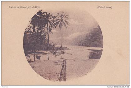 POSTAL DE COSTA DE MARFIL DE VUE SUR LA COMOE PRES D´ALEPE (COTE D´IVOIRE)