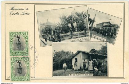 Costa Rica 1905 multi view Postcard