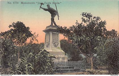 Costa Rica - SAN JOSÉ - Monumento Juan Santa Maria - Ed. desconocido 1770
