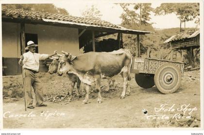 Costa Rica Typical Ox Cart photocard