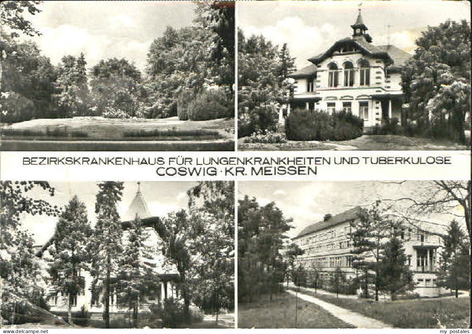 Coswig Sachsen Coswig Krankenhaus x 1981