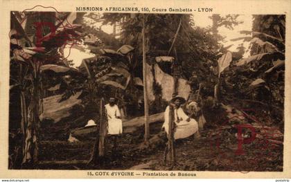 COSTA DE MARFIL. Côte d'Ivoire. Missions Africaines - Plantation de Bonoua