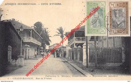 Grand Bassam - Rue de France - 1916 - Côte d'Ivoire - Ivory Coast