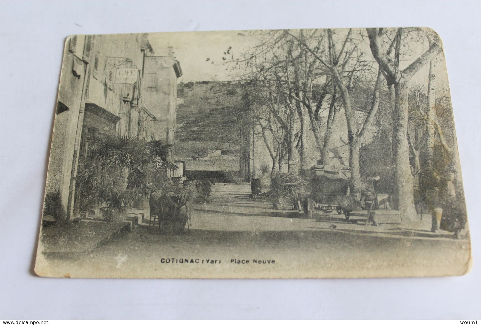 cotignac - place neuve - 1916