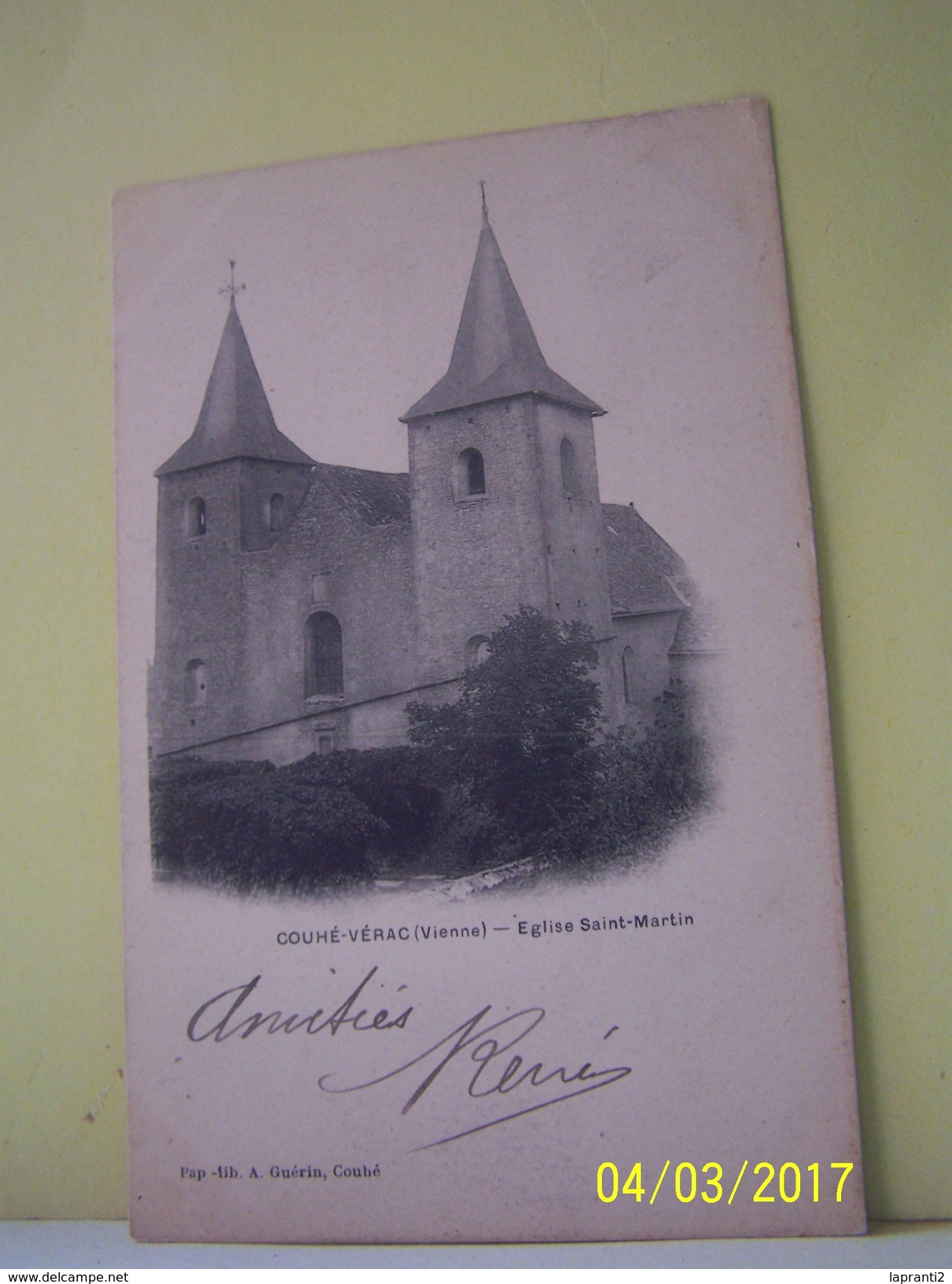 COUHE-VERAC (VIENNE) EGLISE SAINT-MARTIN.
