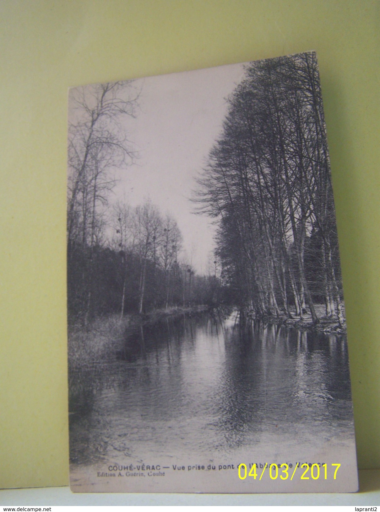 COUHE-VERAC (VIENNE) VUE PRISE DU PONT DE L'ABBAYE DE VALENCE.