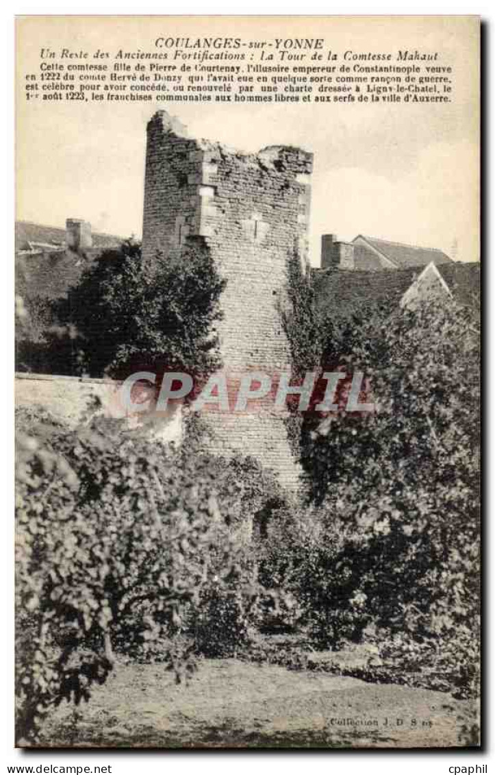 Coulanges sur Yonne CPA Reste des anciennes fortifications