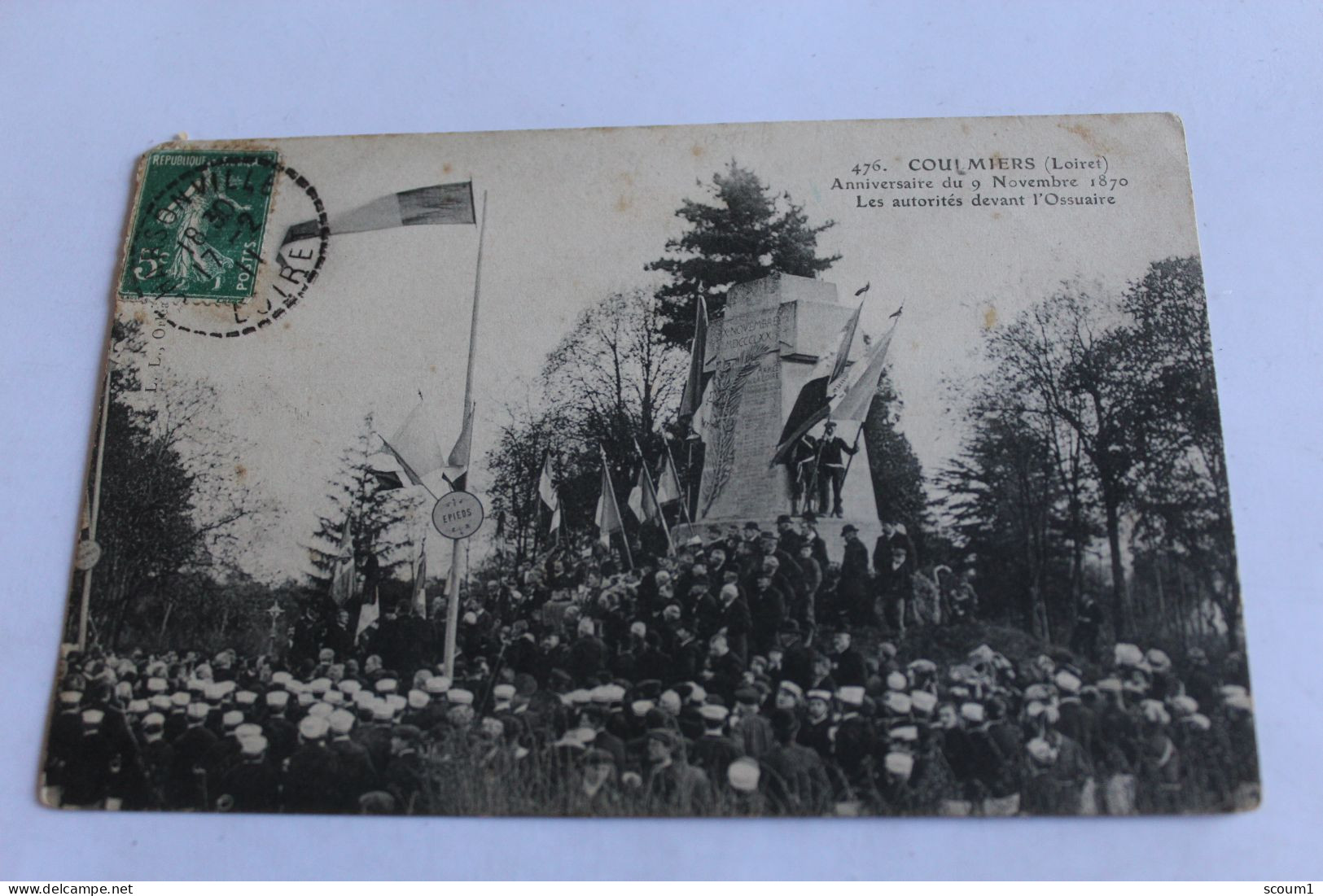 coulmiers anniversaire du 9 novembre 1870 les autorites devant l ossuaire