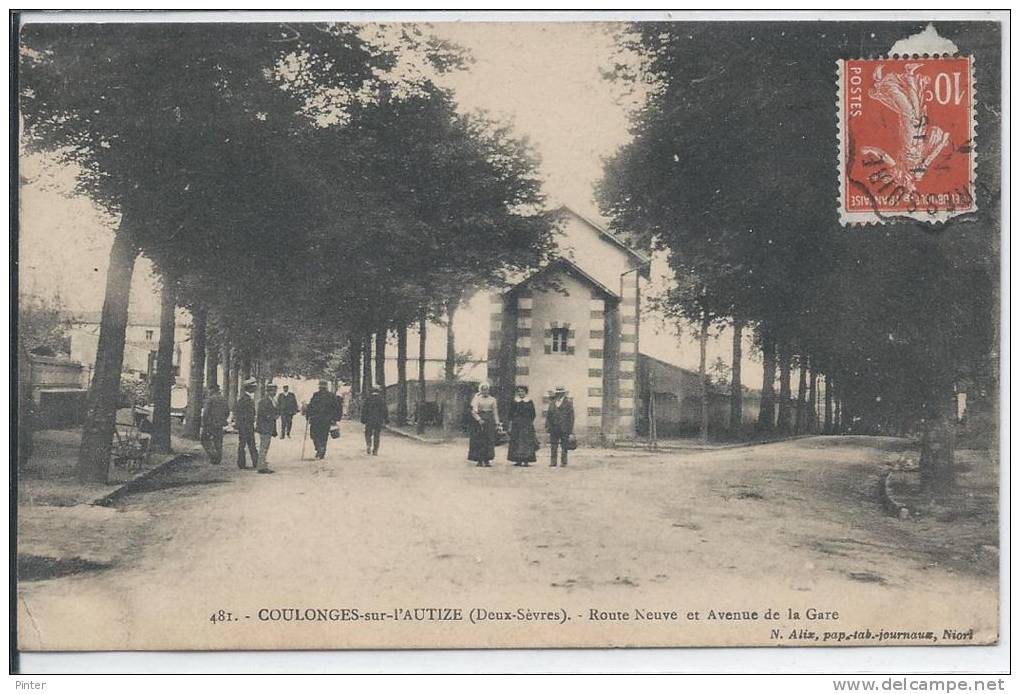 COULONGES SUR L'AUTIZE - Route Neuve et avenue de la gare