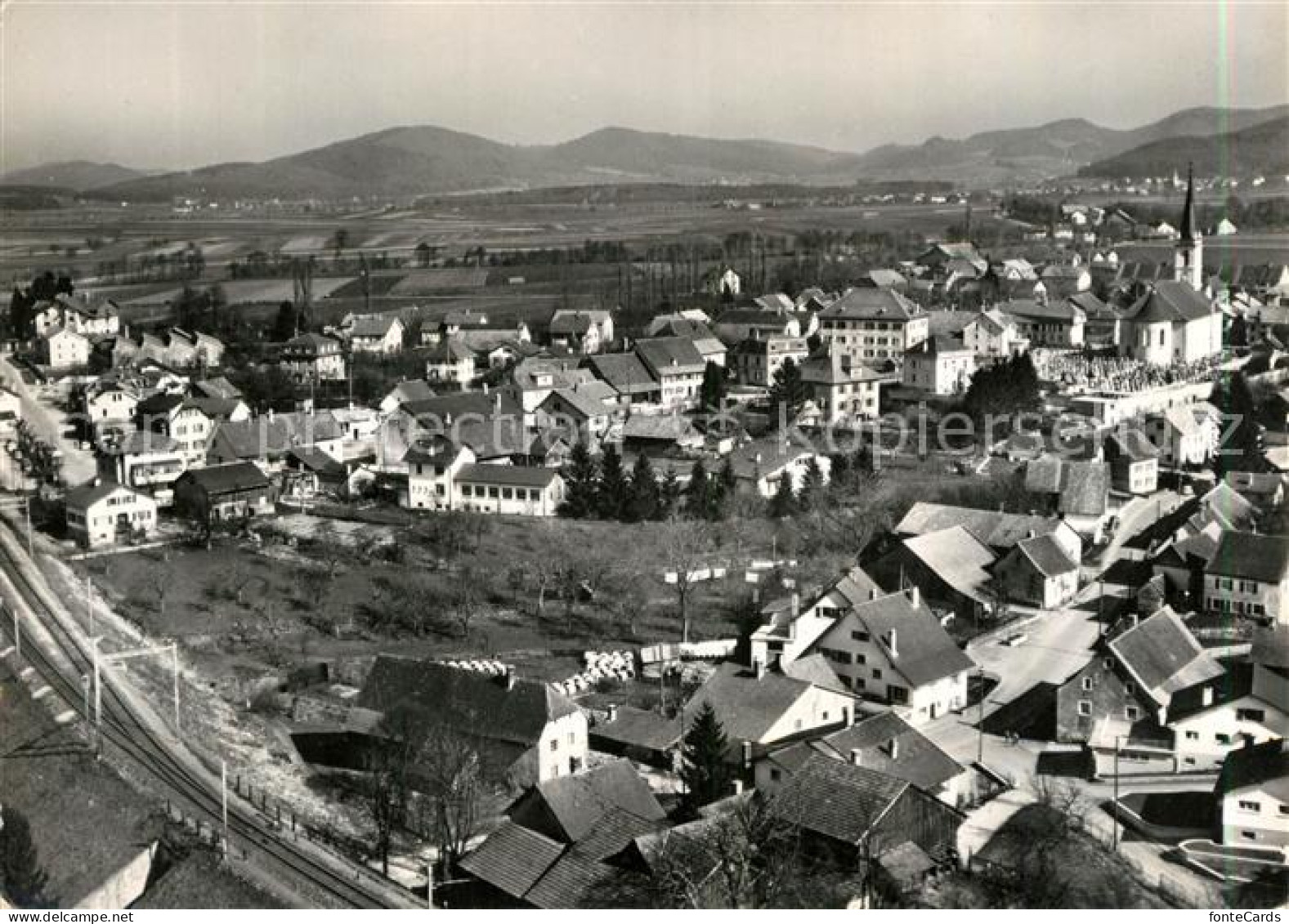 Courgenay Porrentruy Fliegeraufnahme