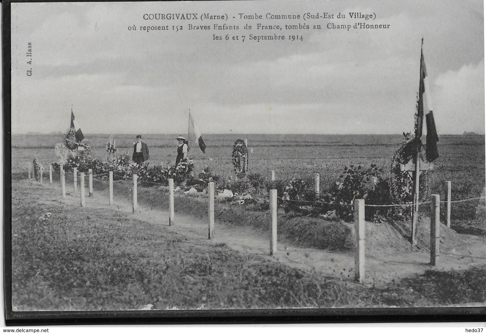 Courgivaux - Tombe commune