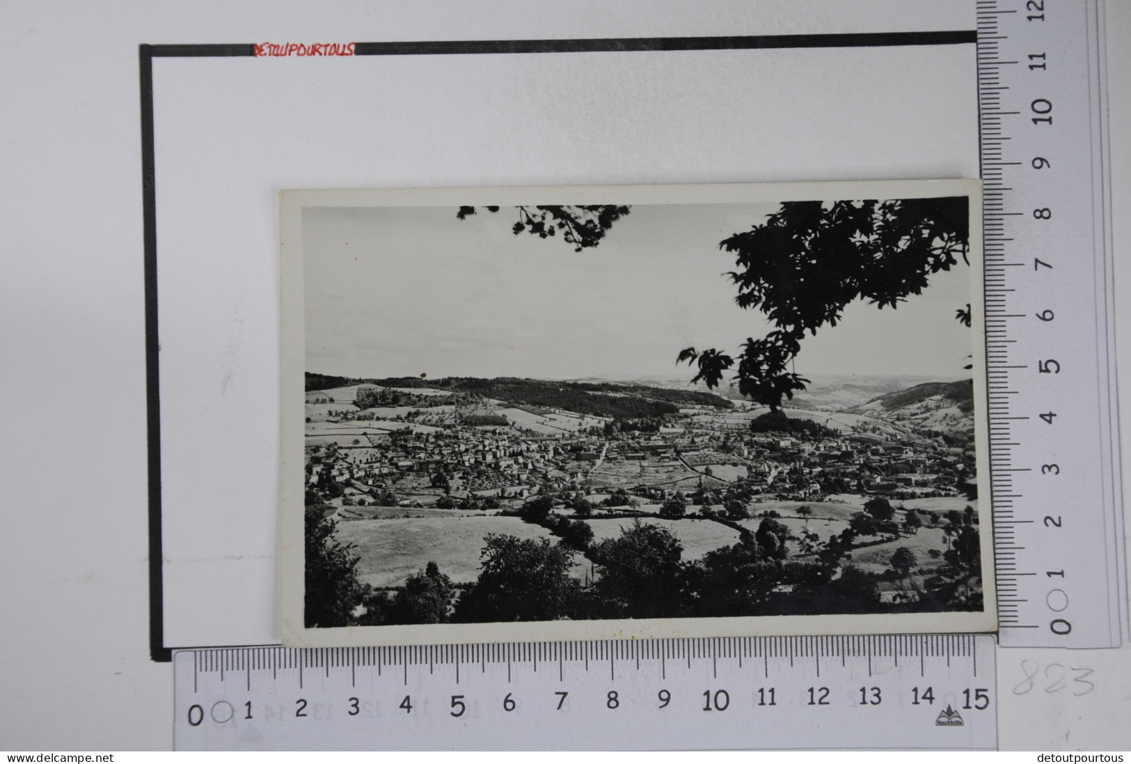 COURS LA VILLE Rhône : vue générale et vallée de la Trambouze