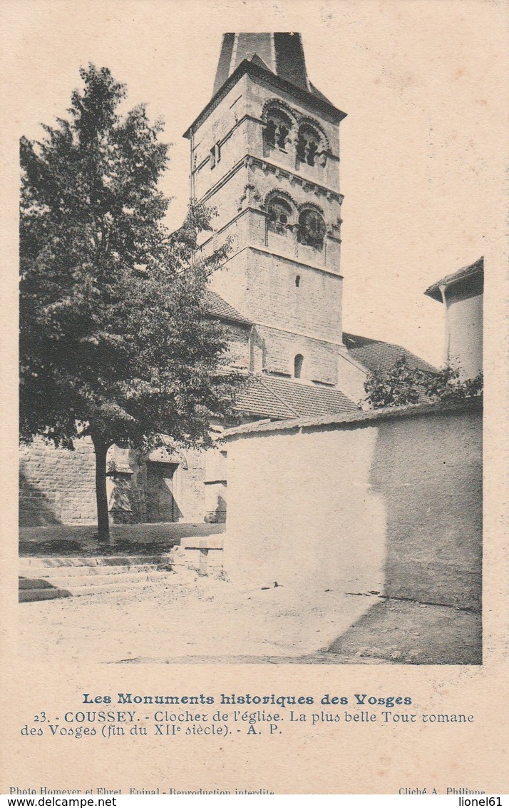 COUSSEY : (88) Clocher de l'église