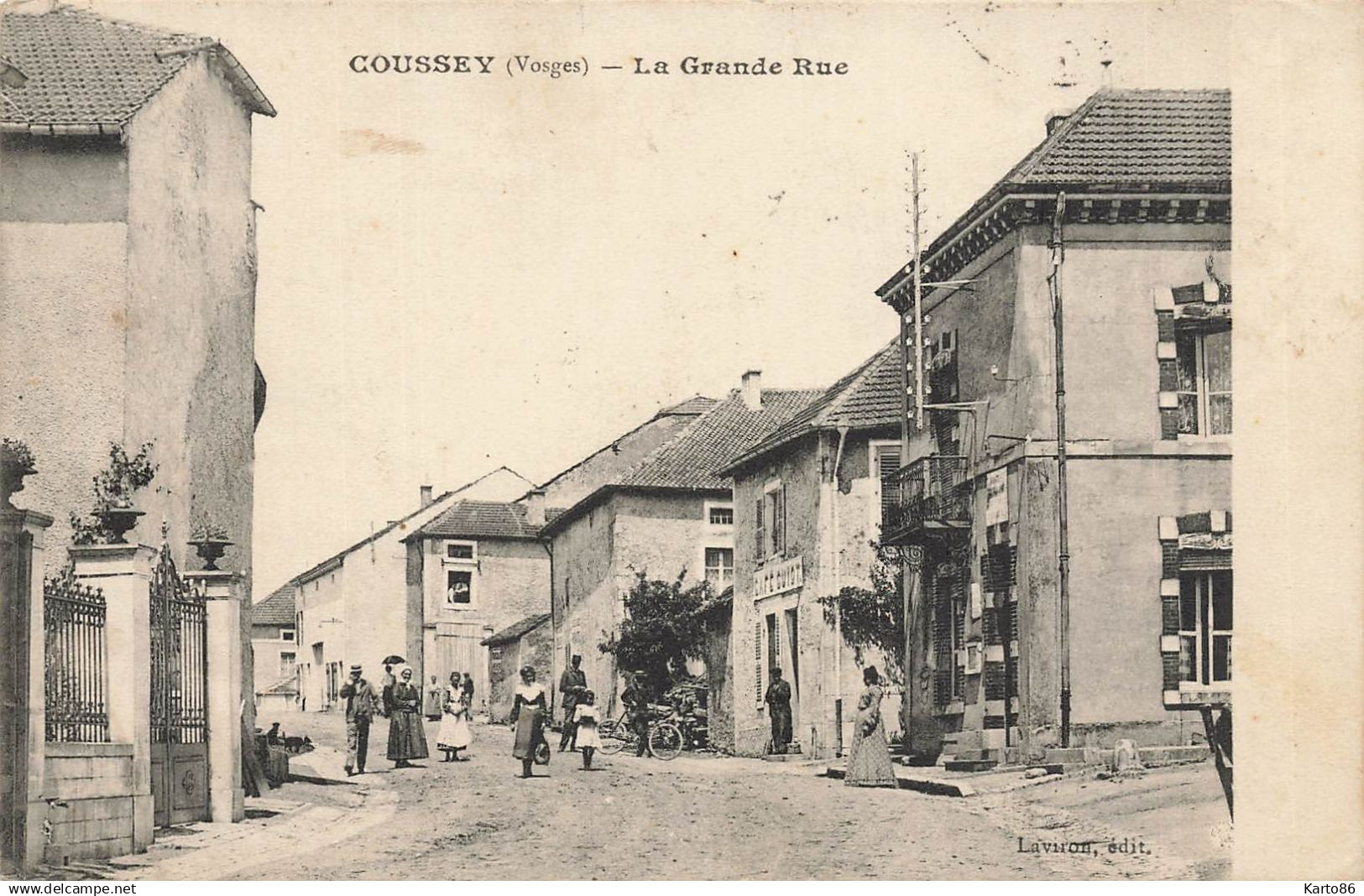 coussey * la grande rue * café * villageois