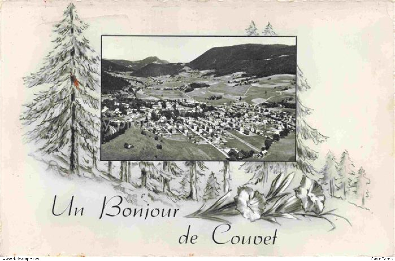 Couvet Val-de-Travers NE Panorama