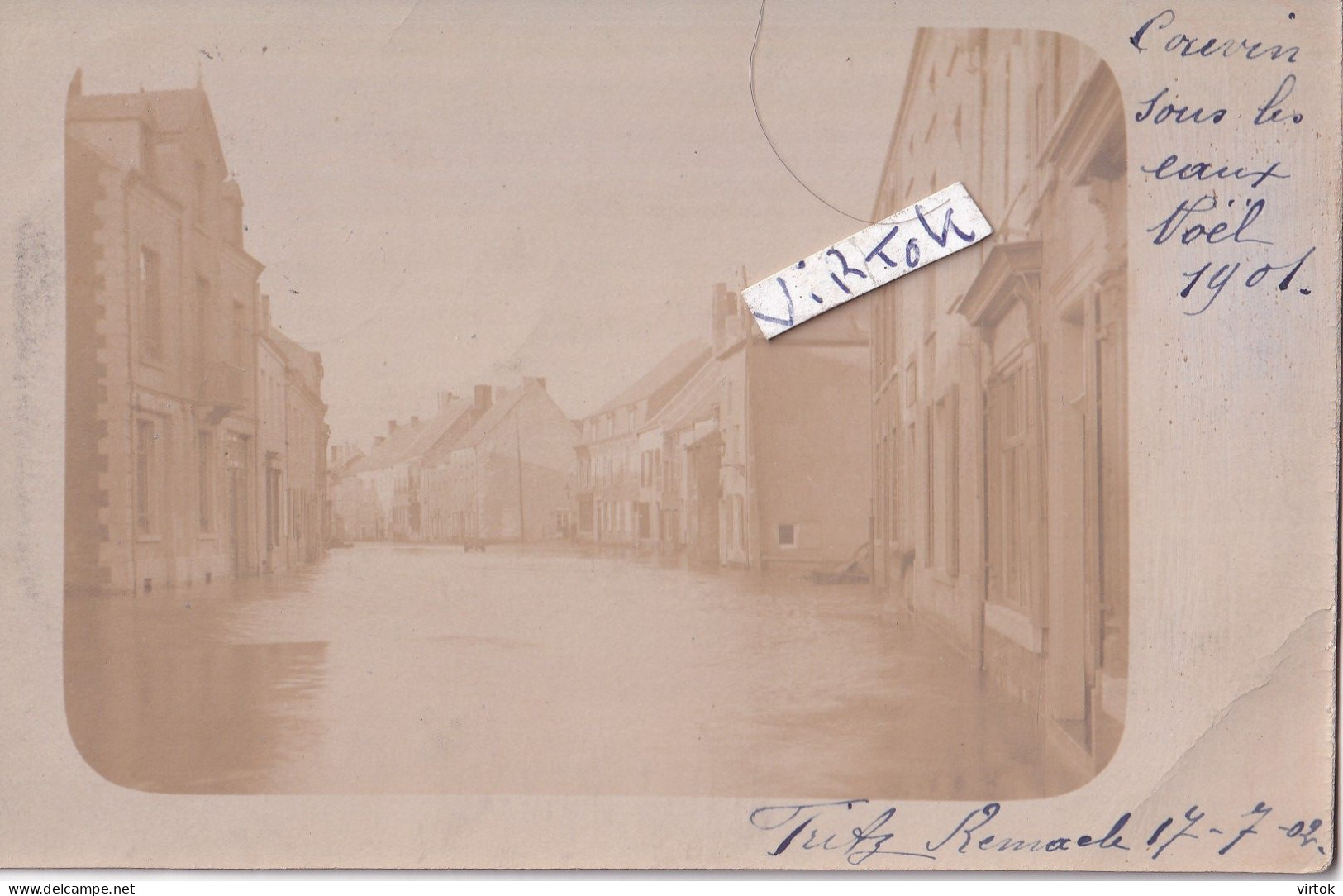 COUVIN :       1901-1902     see scans   CARTE PHOTO