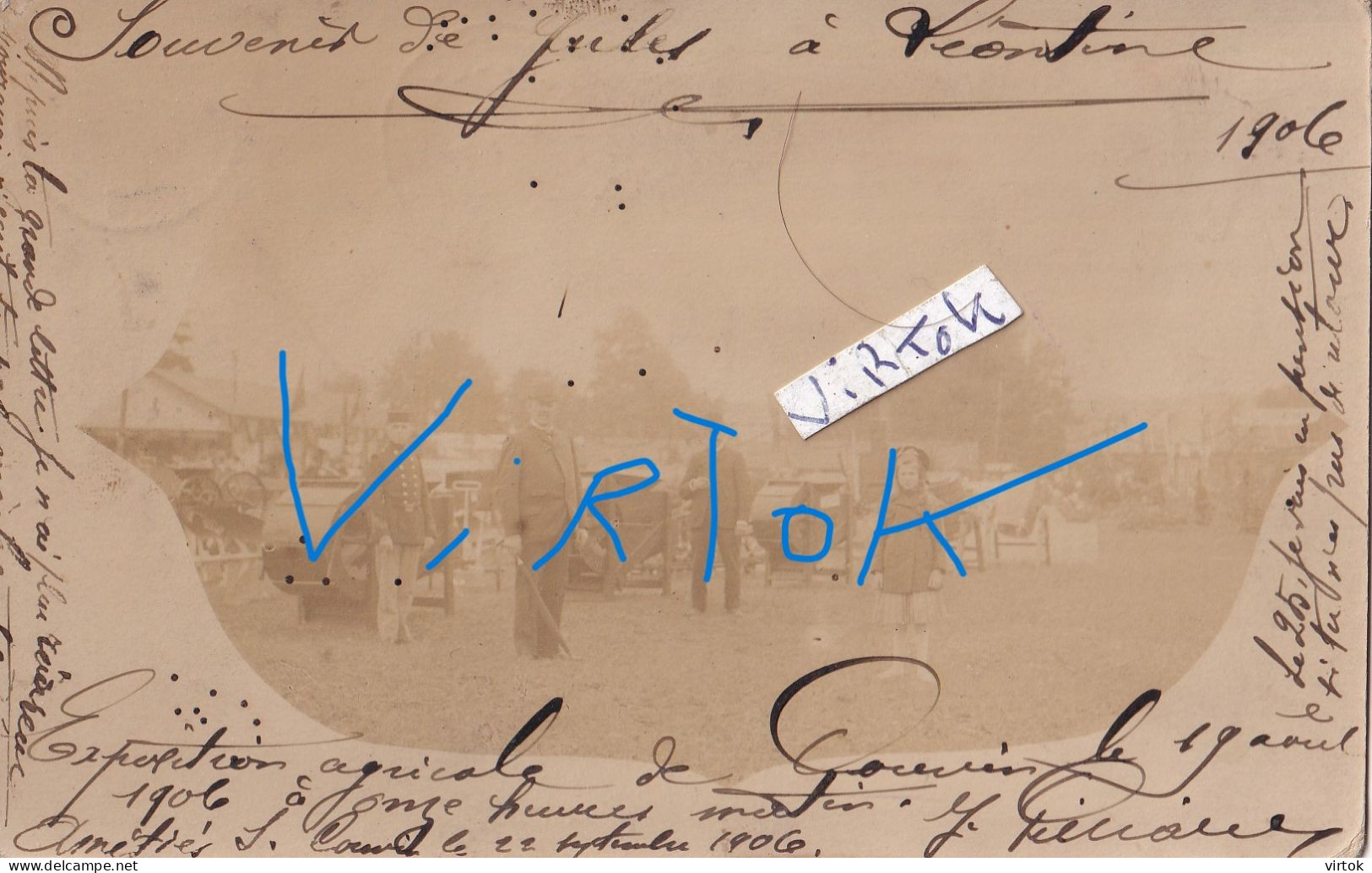 COUVIN :   EXPOSITION AGRICOLE de Couvin 1906   see scans   CARTE PHOTO