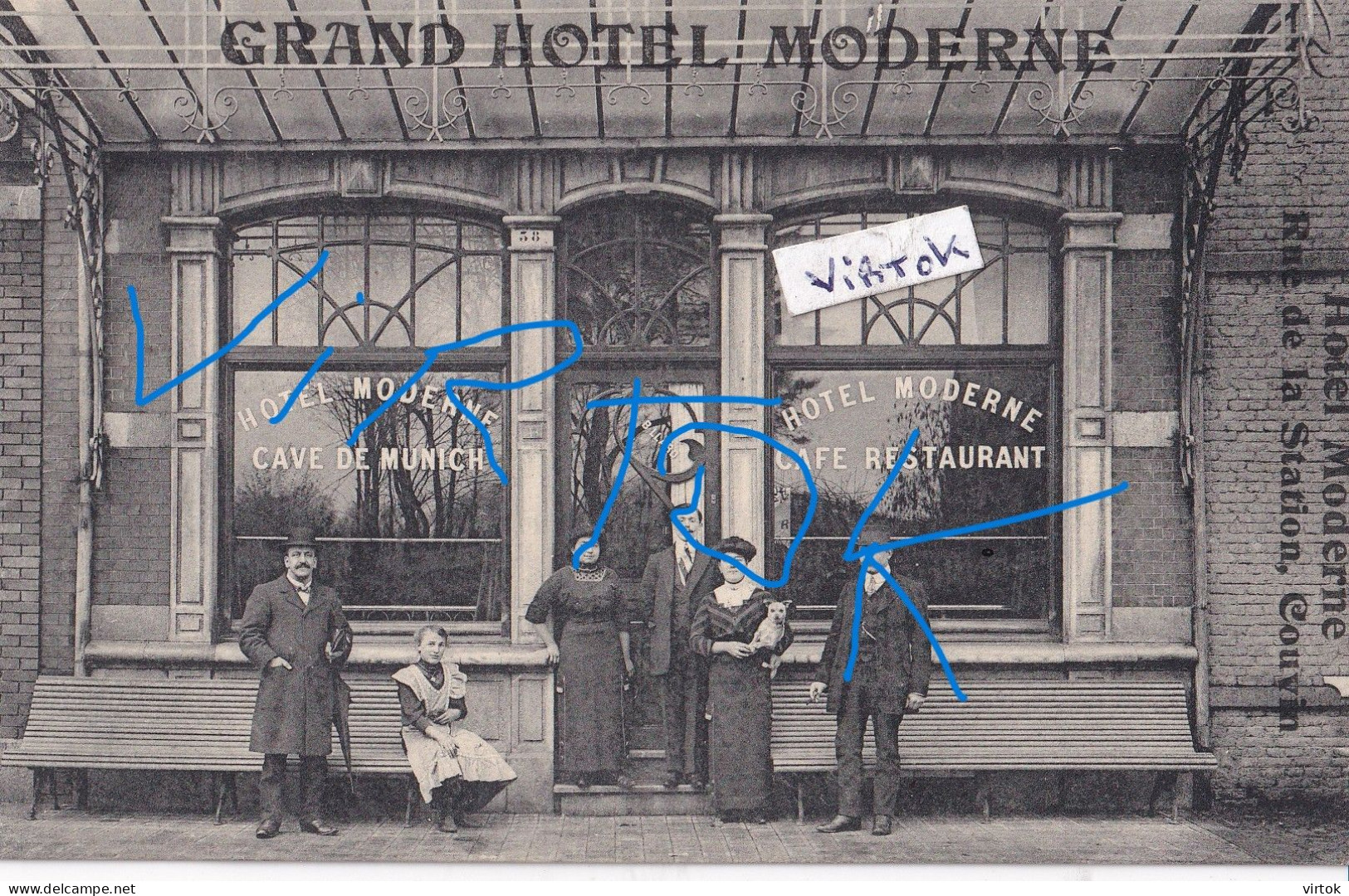 COUVIN :   Grand Hotel Moderne :  rue de la station