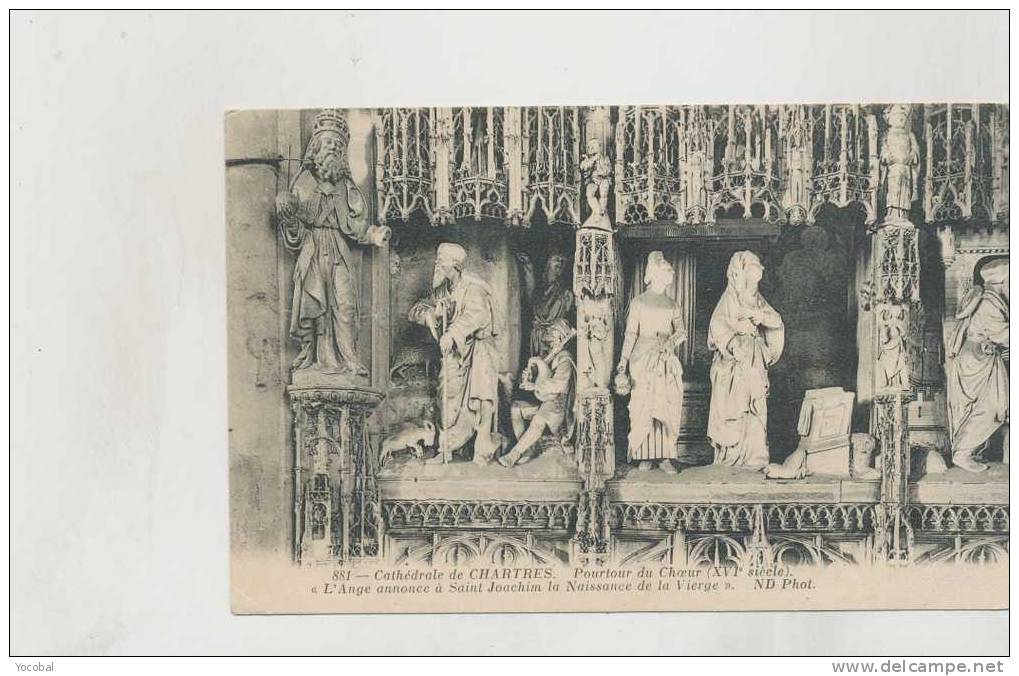 cp , 28 , CHARTRES , La Cathédrale , Pourtour du Choeur (XVIe s.)