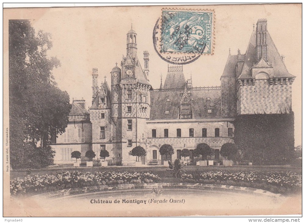 cp , 28 , MONTIGNY-le-GANNELON (Façade Ouest)