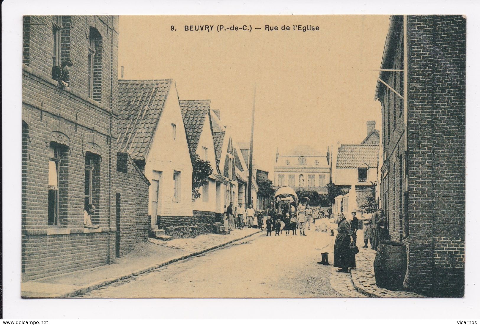 CP 62 BEUVRY Rue de l'église