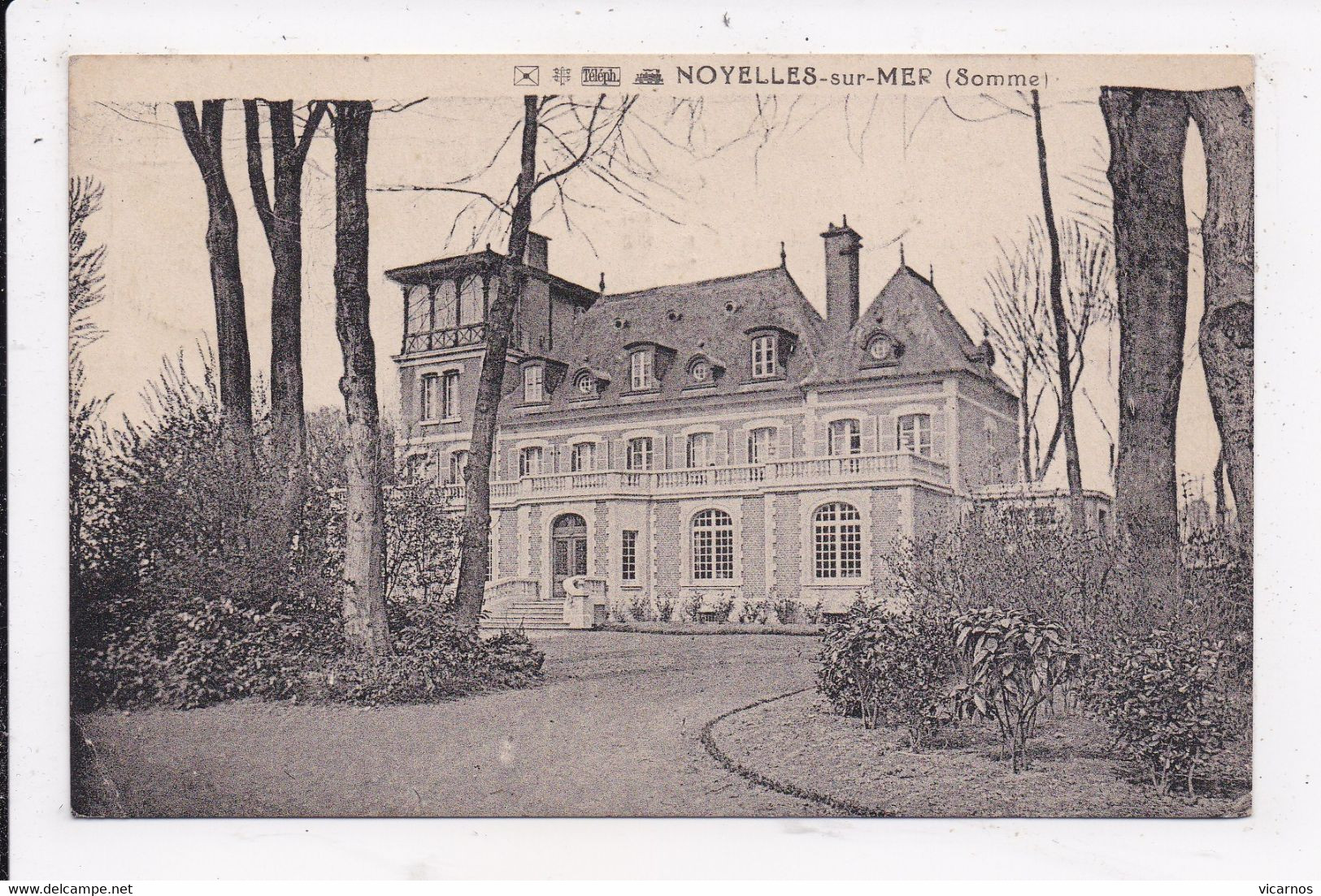 CP 80 NOYELLES SUR MER(chateau de Fransu)