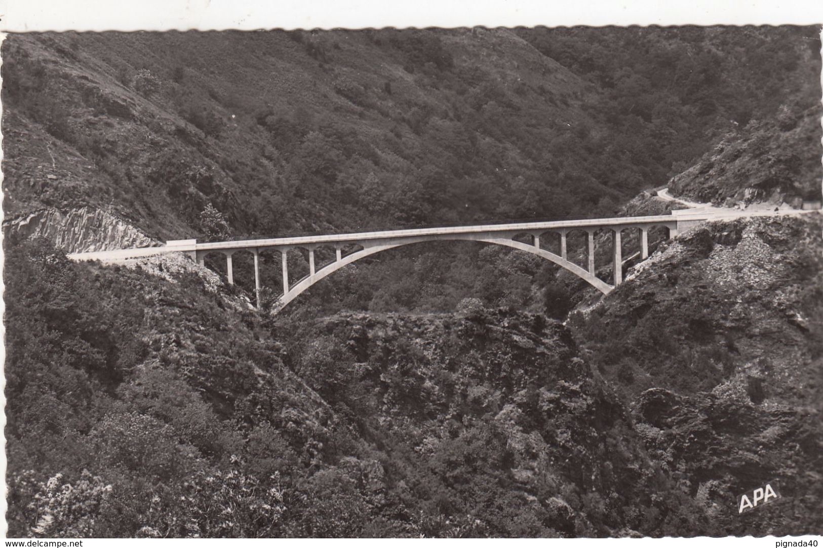 cp , 81 , VABRE , Le Pont de Bézergues , Route de Castres à Vabre