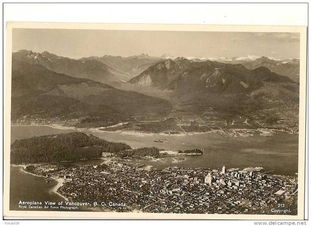 cp amérique CANADA colombie britannique VANCOUVER ( vue aérienne ) vue générale