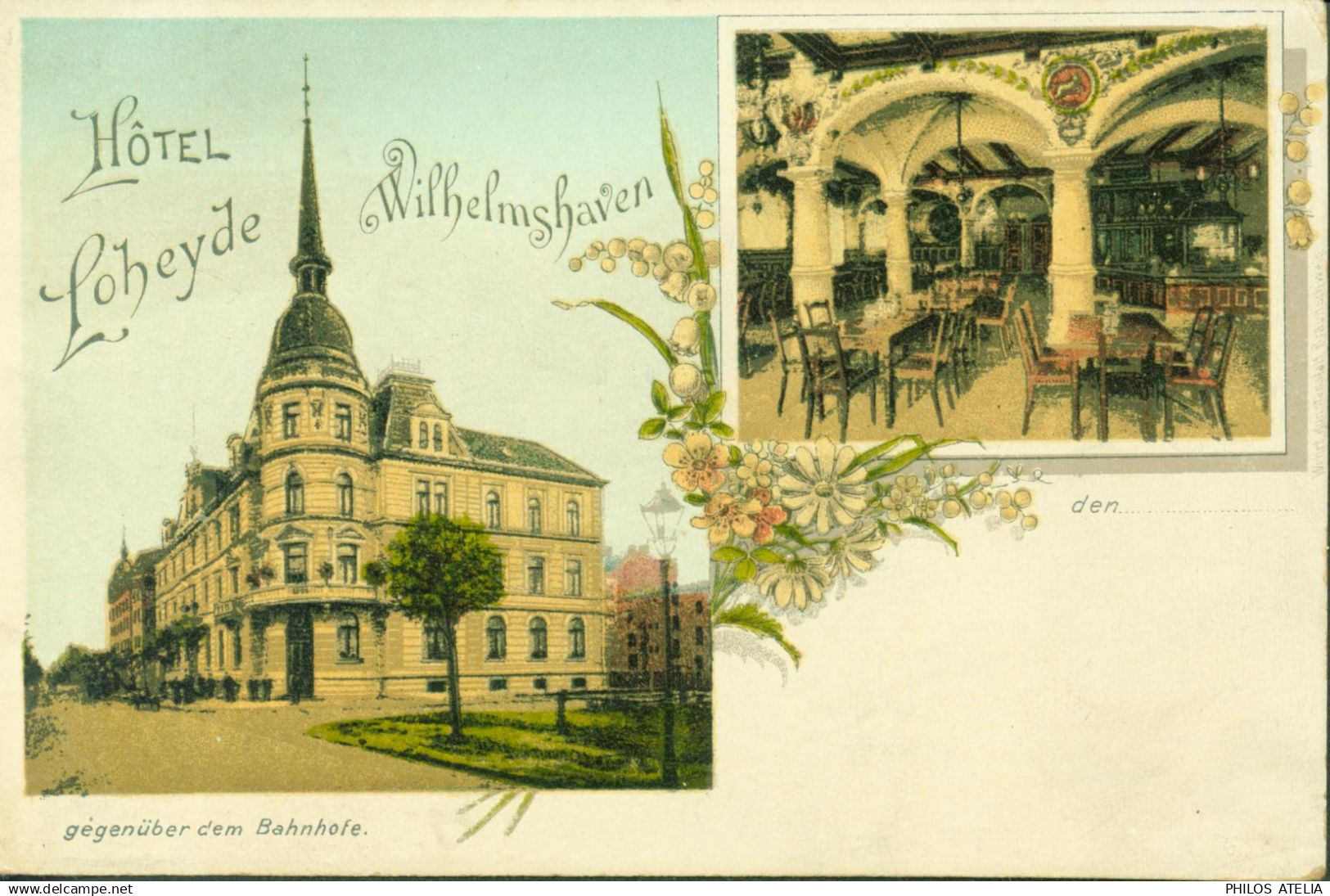 CP CPA Allemagne Basse-Saxe Wilhelmshaven Hôtel Loheyde