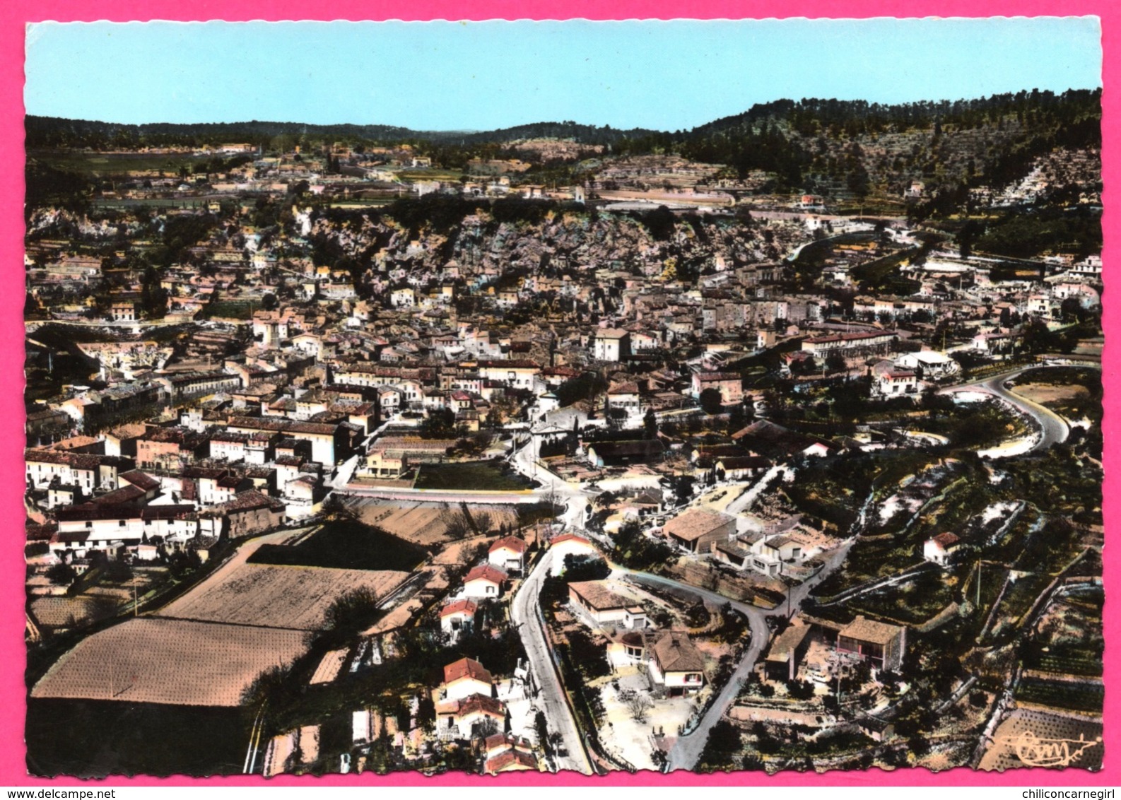 Cp Dentelée - Cotignac - Vue générale aérienne - Edit. CIM