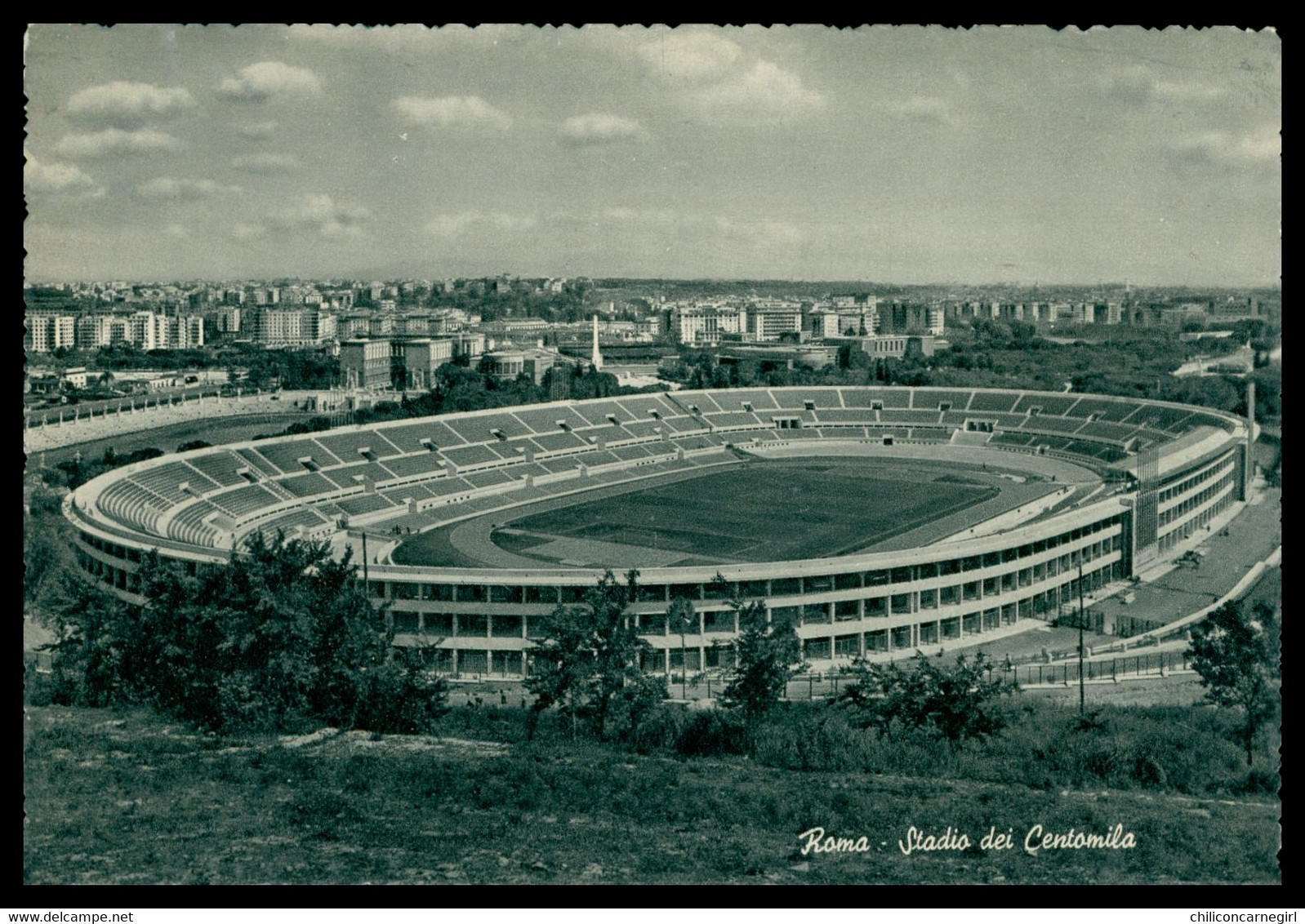 Cp Dentelée - ROMA - Stadio dei Centomila - Stadium - Stade des cent mille assistants - Estadio