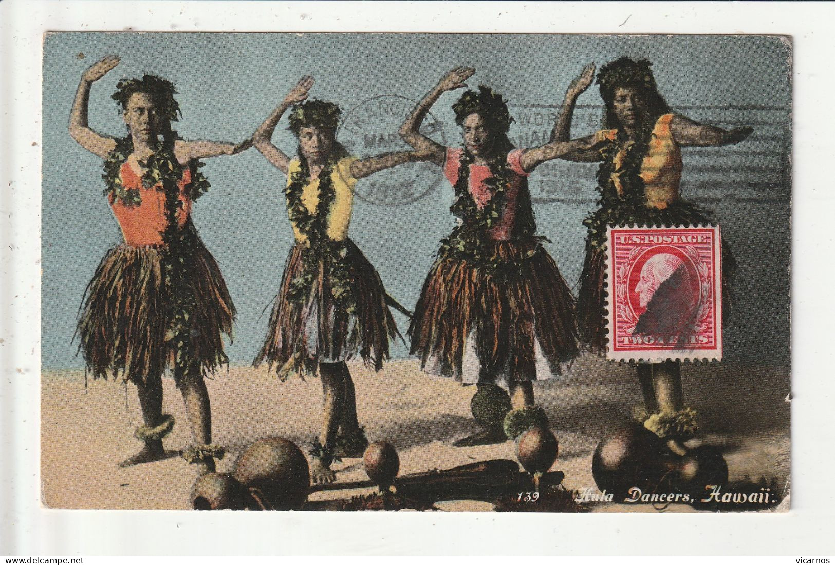 CP ETATS UNIS Hula dancers HAWAIÏ