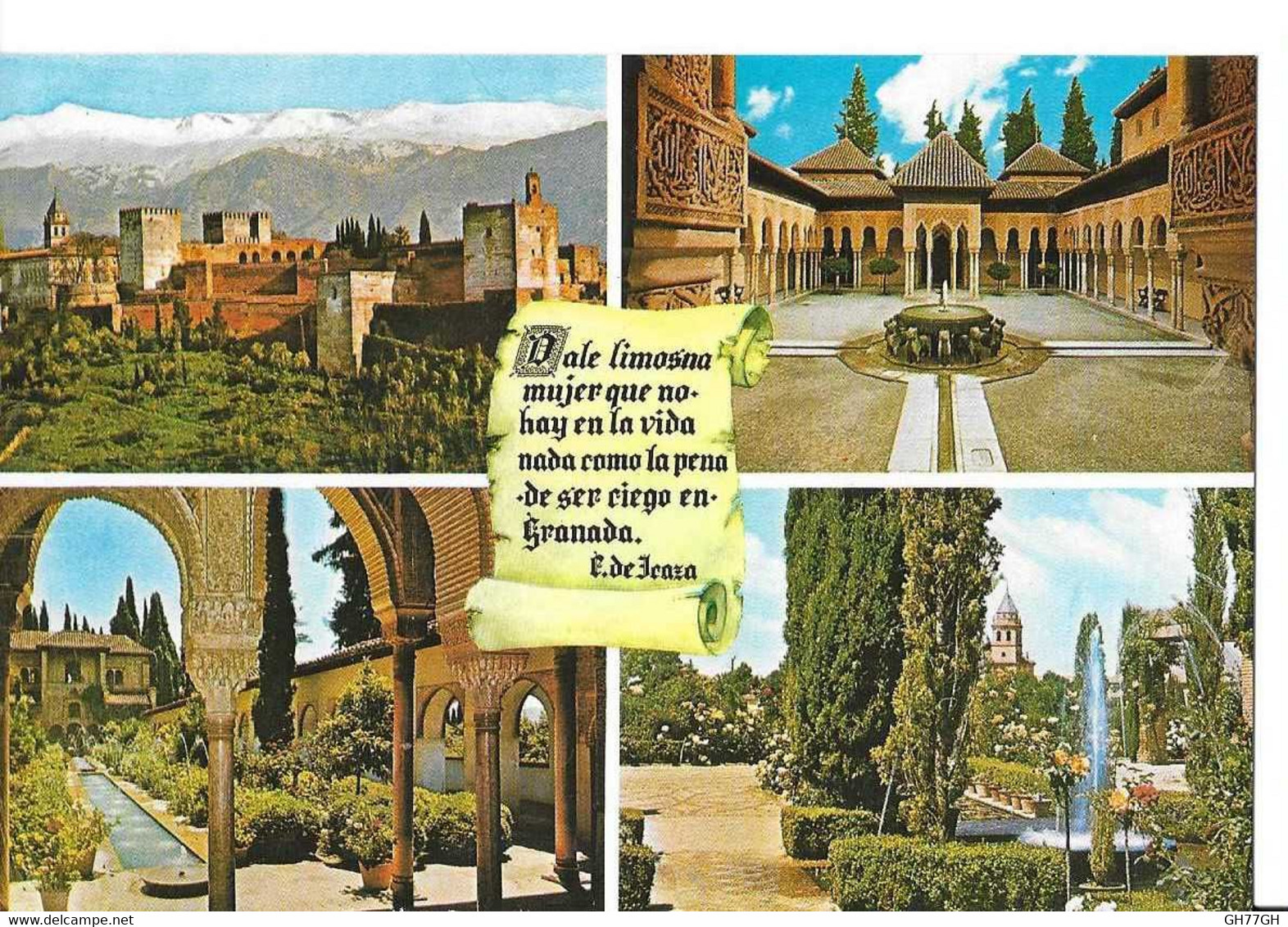 CP GRANADA -non circulée