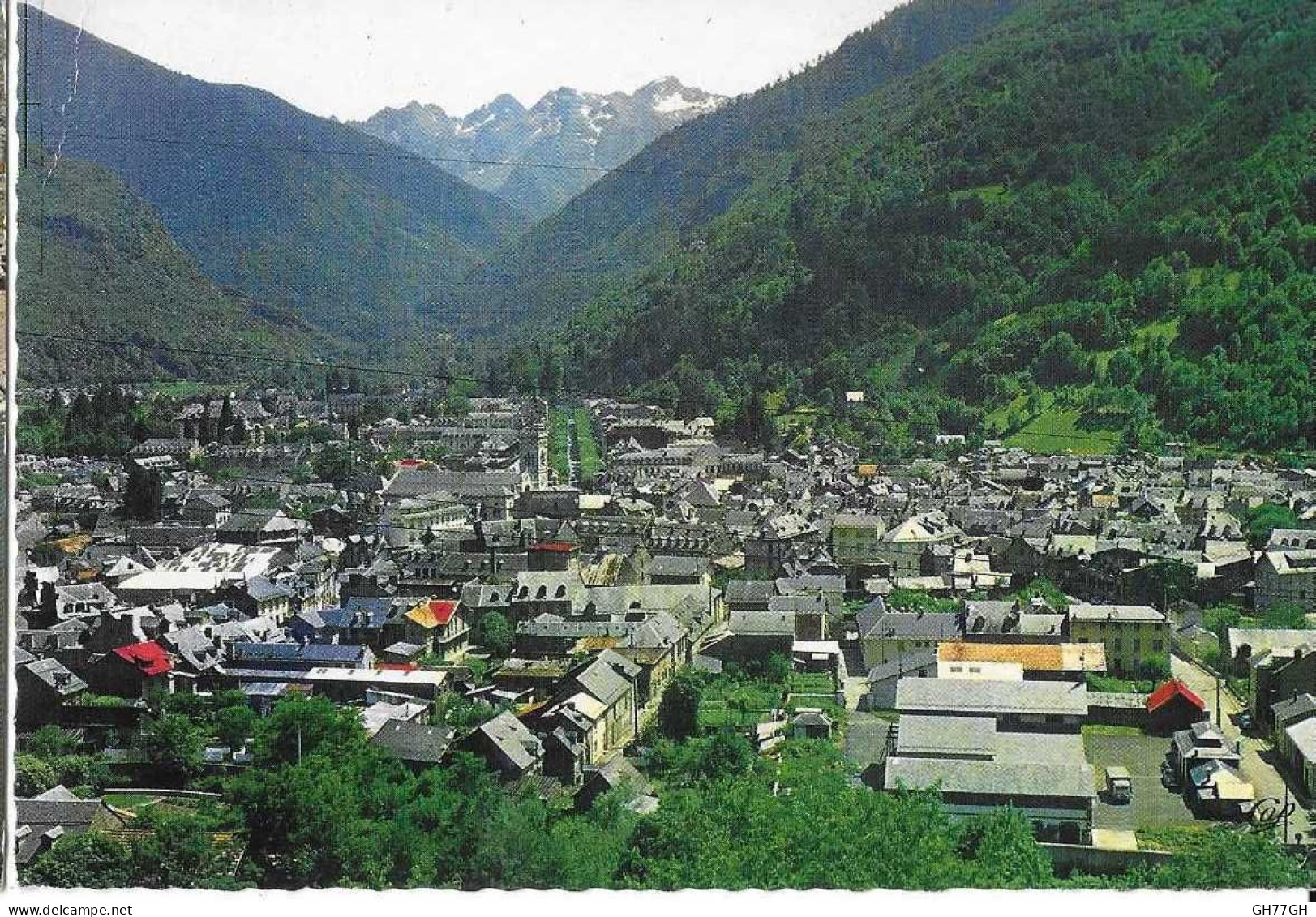 CP LUCHON -vue générale -manuscrite