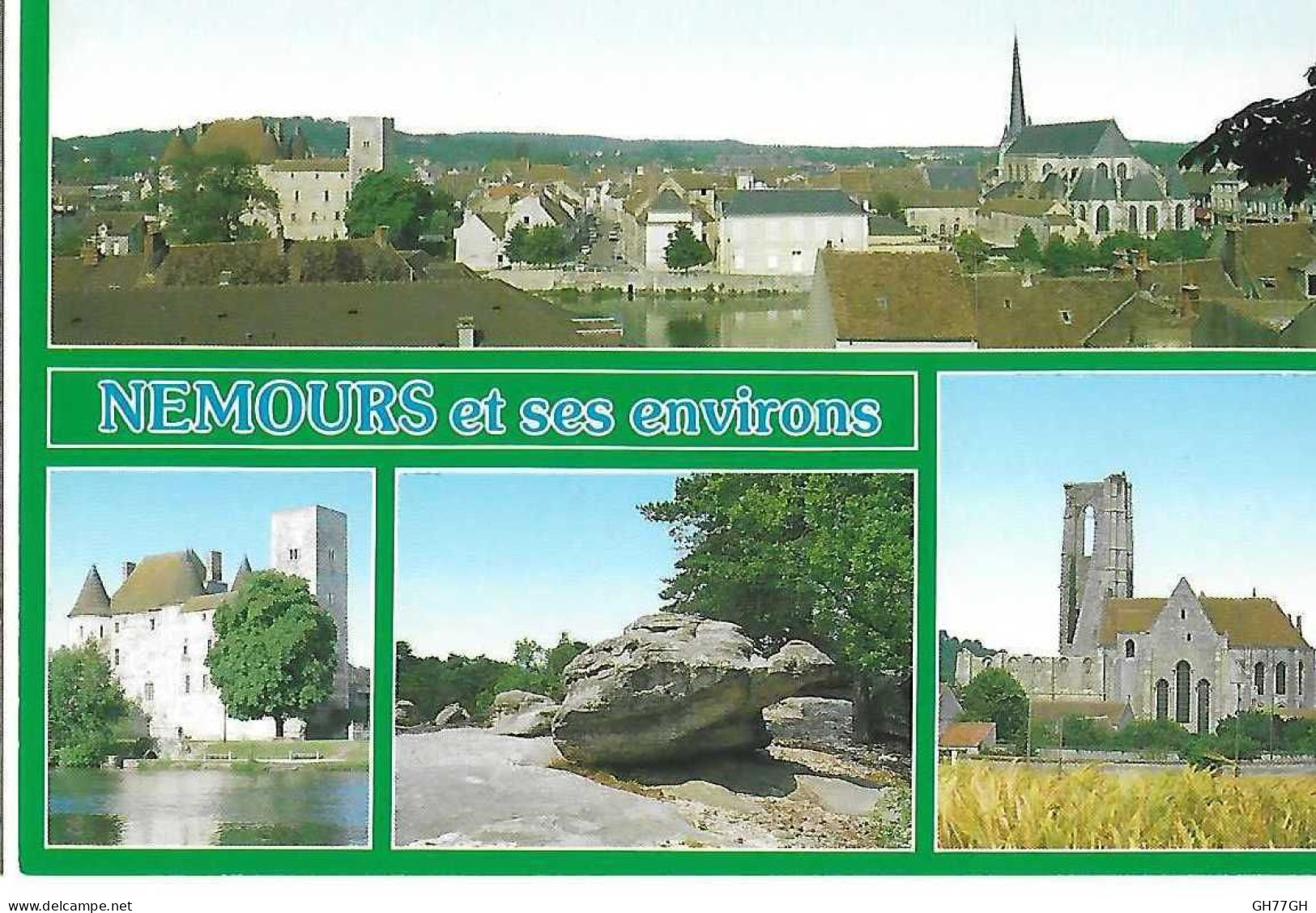 CP NEMOURS ET SES ENVIRONS -non circulée